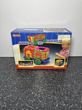 Jactoys Animal Blocks on Wheels – Building Toy Set – Vintage 1996 New Open Box