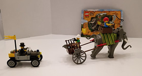 Lego, #7414, Orient Expedition Elephant Caravan, Pre-Owned with Manual