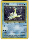 Lapras 10/62 Rare Pokemon Unlimited Holo Damaged