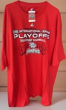 Lehigh Valley Iron Pigs T Shirt Majestic Philadelphia Phillies 2011 AAA Playoffs