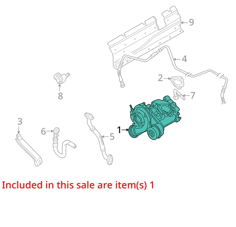 Turbocompresor 2003 Volkswagen Passat Turbo OEM 130K Millas - LKQ424985891 Foto 4 de 4