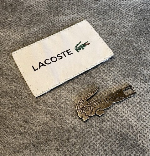 Authentic LACOSTE Sew On Replacement Clothing Tag & Zipper Follower - Picture 8 of 13
