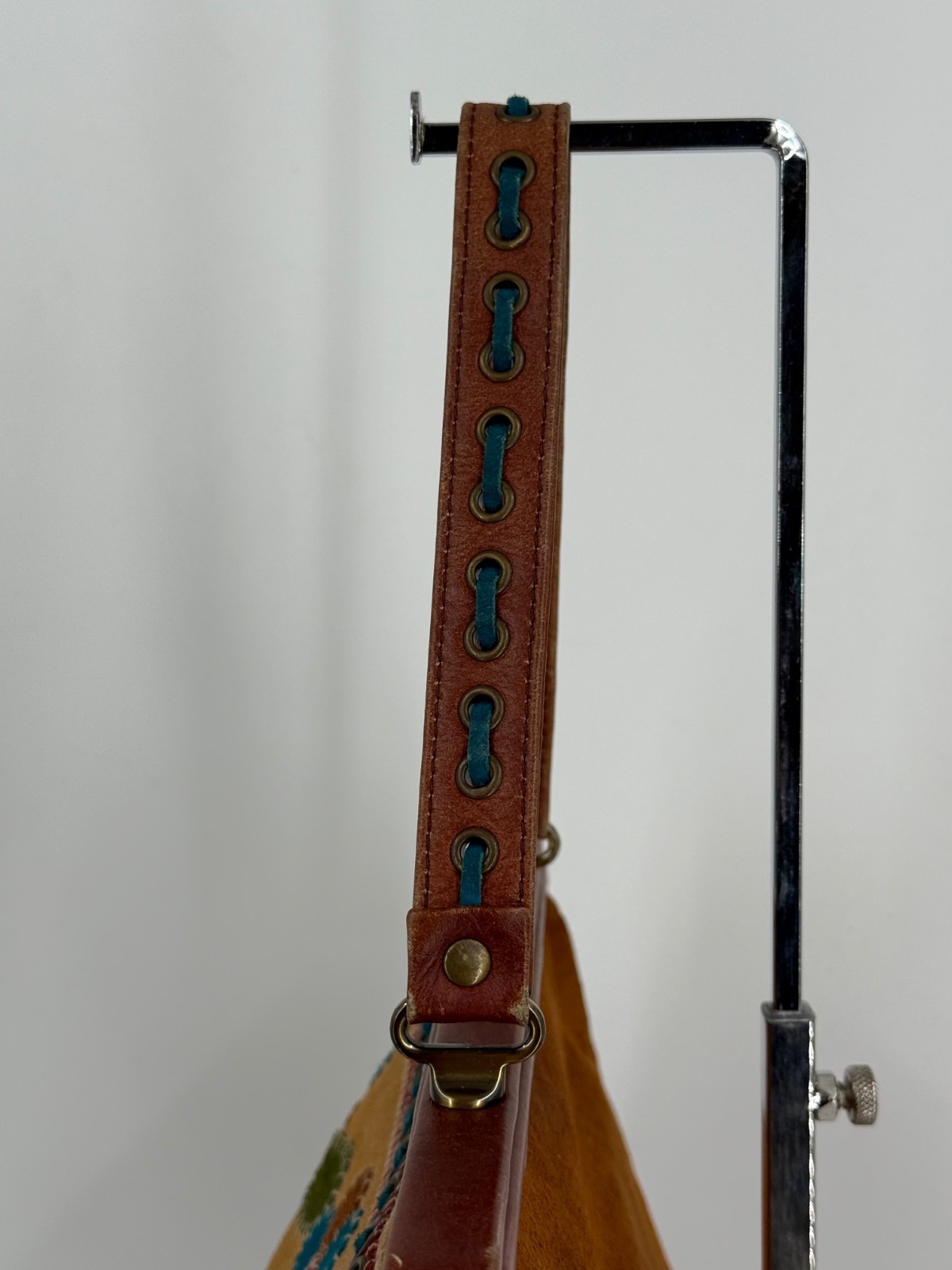 Isabella Fiore Patchwork Suede Leather Floral Sma… - image 11