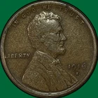 1916-S Lincoln Wheat Cent Very Fine VF Coin #34931