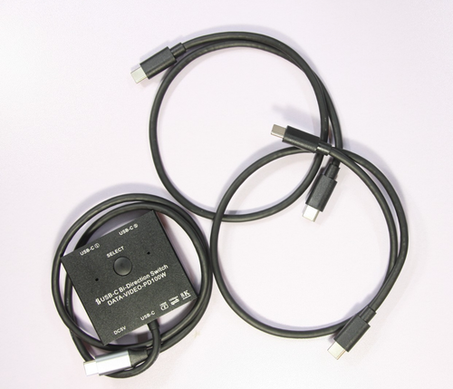 Tipo-C USB-C 3.1 Interruptor Adaptador Bidireccional 8K 10Gbps Divisor Convertidor Cable - Imagen 6 de 6