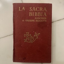 LA SACRA BIBBIA Antico e Nuovo Testamento Giuseppe RICCIOTTI 1976