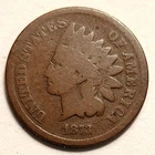 Indian Head Cent; 1873 open 3 circulated