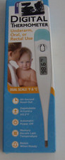 NEW Family Care Digital Thermometer Underarm Oral Rectal Hi Accuracy60-Sec Read