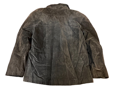 英国製ムートン　Keenan Leather Keenan Leather Company Brown Suede Coat Men's Size Large Button-Up