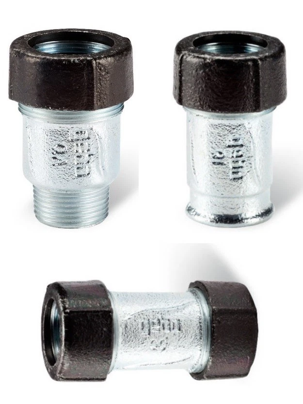 GEBO Quick Klemmverbinder Temperguss Verschraubung Stahlrohr UVP 1/2"- 2"