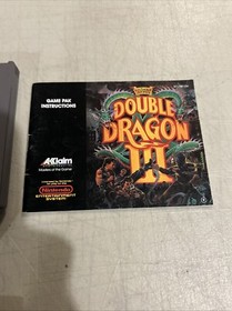 Nintendo NES Double Dragon III Game with Manual and Sleeve