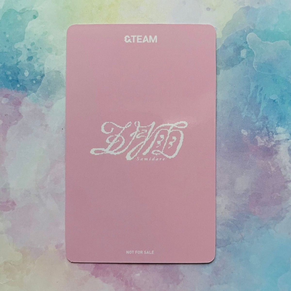 &TEAM 五月雨 Samidare 1st Single Lucky draw andteam photo card