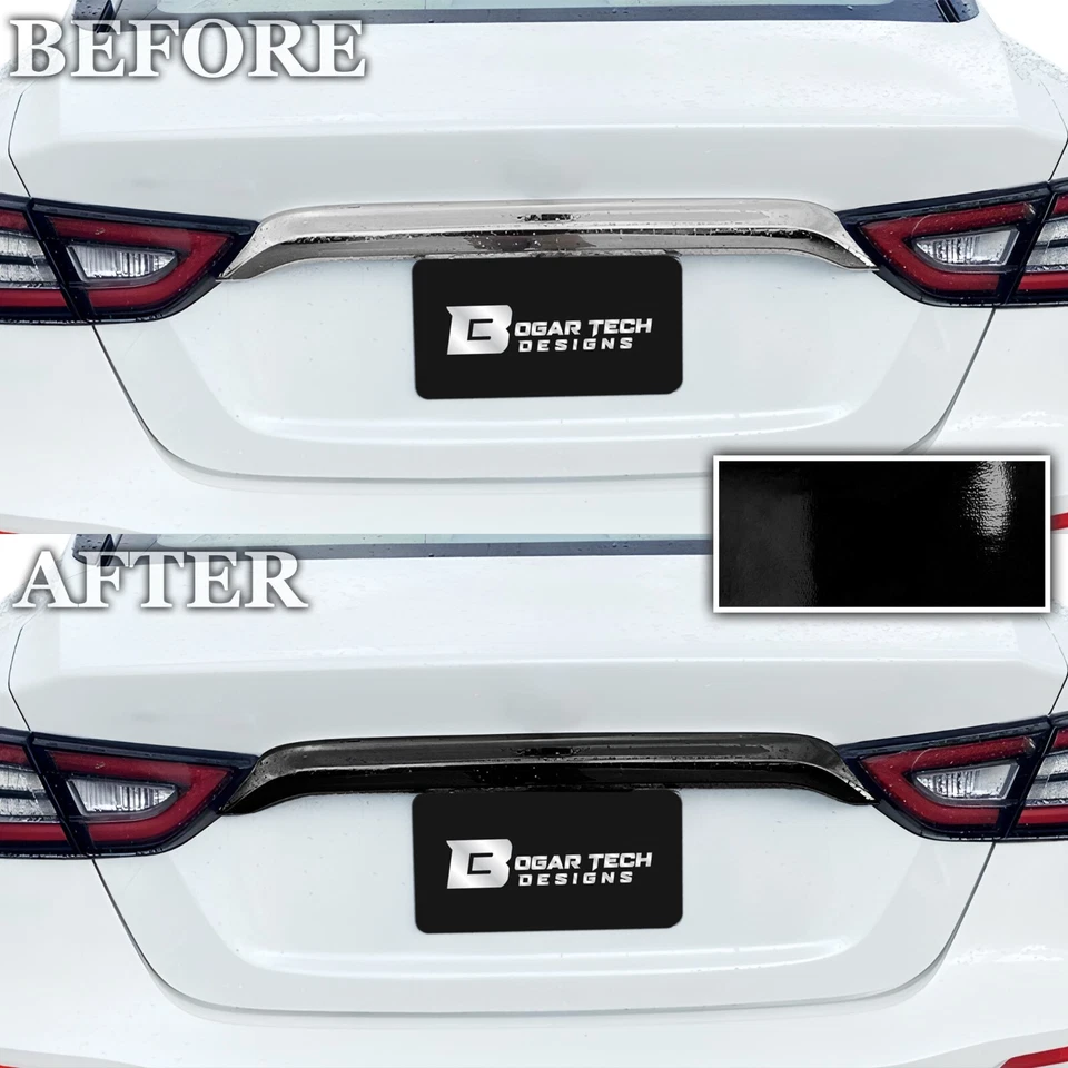 Se adapta a Nissan Máxima 15-23 maletero trasero cromo borrar calcomanía película oscurecimiento Foto 4 de 4