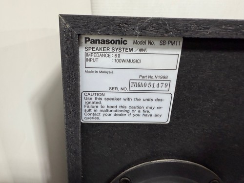 Sistema estéreo de CD Panasonic SA-PM11 5 cambiador de CD con 2 altavoces probado - Imagen 10 de 17