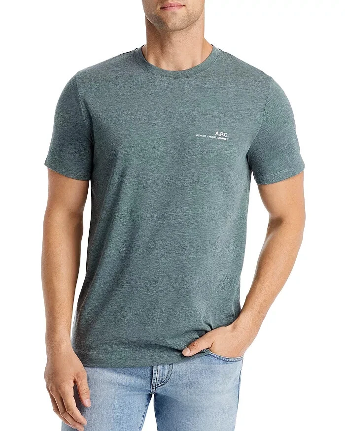 A.P.C. Rue Madame Paris Men's Logo Graphic T-Shirt L125621 Size Small - Image 2 of 2