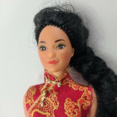 Vintage 1966 Barbie Doll Hong Kong Mattel Red Chinese outfit | eBay