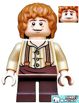 LEGO Minifigure Bilbo Baggins Suspenders 79003 Lord of the Rings The Hobbit RARE