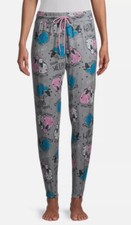 Feeling Sheepy NEW  Woman's Briefly Stated Sleep Jogger size M Gray/turq./pink