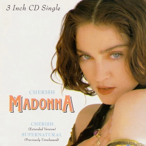 MADONNA CD Cherish 3" Gatefold Card Sleeve UK 1989 EXTENDED 3 Trk. MINT / MINT Foto 2 de 4