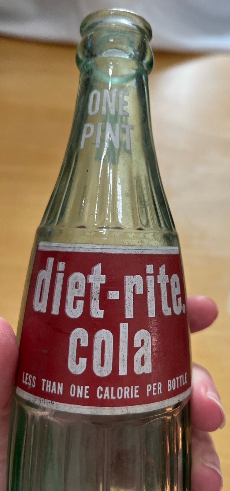 Diet Rite Cola One Pint Glass Bottle Vintage 16 Ounces Green | eBay
