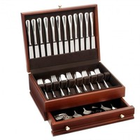 Oneida Compose 66 Piece Fine Flatware Set, Service For 12 With Chest on sale Oneida Compose 66 Piece Fine Flatware Set, Service For 12 With Chest on sale