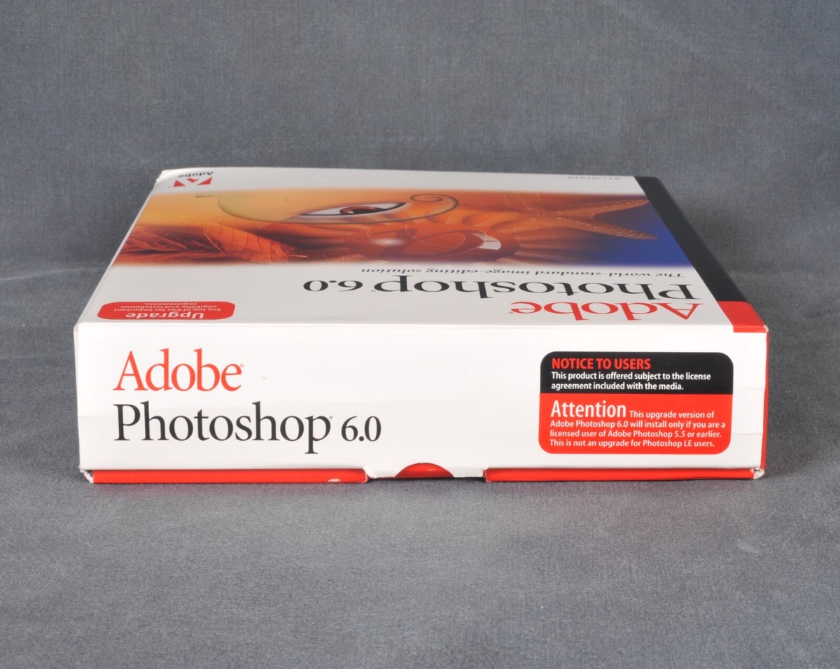 Adobe Photoshop 6.0 Upgrade With Image Ready 3.0 For Macintosh
