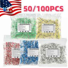 50/100x Waterproof Solder Seal Sleeve Heat Shrink Wire Connectors Terminal kits