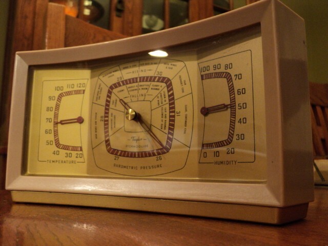 TAYLOR STORMGUIDE BAROMETRIC PRESSURE/TEMPERATURE/HUMIDITY EXCELLENT CONDITION