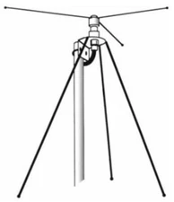 Hustler DCL-B Scanner Base Antenna with BNC and 50' Coax