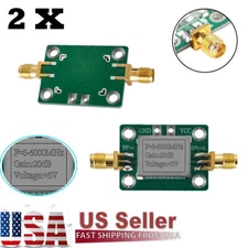 2X 20dB 5M-6GHz RF Broadband Signal Amplifier Board Gain Power Amplifier Module