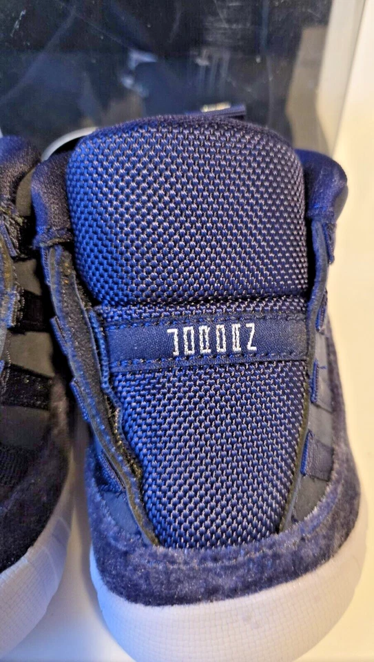 Nike Air Jordan 11 Botín de Cuna Medianoche Azul Marino-Met Plateado Talla 4c [FB1968-441] Foto 3 de 4