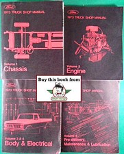 1973 Ford Truck Shop Service Repair Manual Set Bronco F-100 Van B C F L M N P T