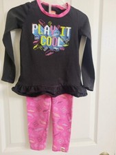 Toddler Girl Lego pants set 4t Pink and Black