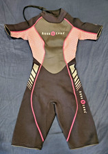 AQUA LUNG 2MM WOMEN'S SHORTIE WET SUIT Black/ Pretty Pink Size 6