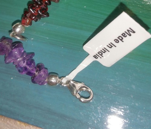 Chuck Clemency NYCII sterling silver Exotic Rainbow ankle anklet Bracelet - Picture 7 of 13