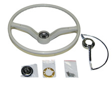 Steering Wheel Assembly Silver-gray Fits Volkswagen Type1 Bug Type3 Ghia