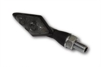 Highsider LED RüCklicht/Blinker PEN Head Double Schwarz, GetöNtes Glas, E-GeprüT