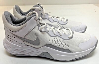Nike FLY BY MID 3 Men's White Leather Basketball Shoes DD9311-101