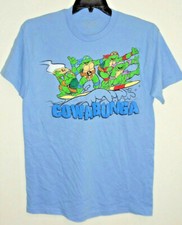 VTG MEN'S TEENAGE MUTANT NINJA TURTLES T-SHIRT M MED TMNT TEE COWABUNGA SURFING