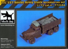 Blackdog Models 1/72 SOVIET ARMY ZIL 157 TRUCK ACCESSORIES Resin Detail Set