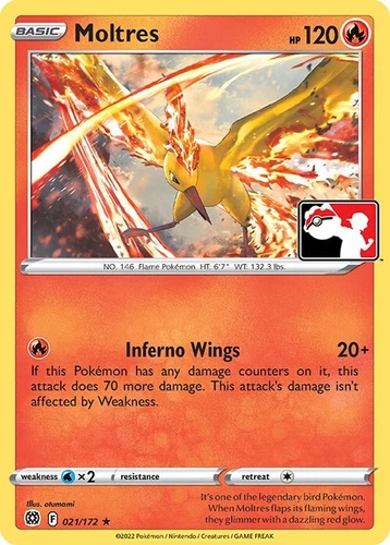 Moltres 021/172 Prize Pack Series Cards