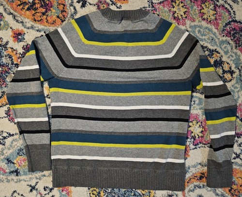 Mossimo Supply Co MEDIUM Gray With Stripes Sweater - Picture 8 of 9