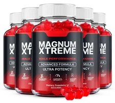 Magnum Xtreme Gummies for Men ed, Male Support Gummy for Energy ( 5 Pack )