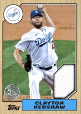 [DIGITAL CARD] Topps Bunt - Clayton Kershaw - 1987 22 S1 - Relic