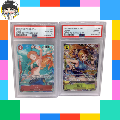 PSA 10 NAMI OP 01-016 R Romance Dawn Parallel Rare and Onami