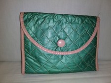 Vintage 1950s Hosiery Quilted Travel Bag