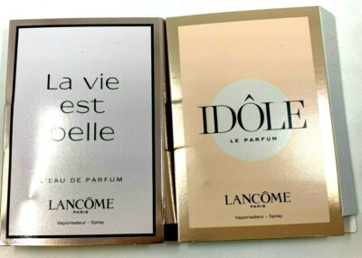 Lancome La vie est Belle L'eau de Parfum  Spray 1.2ml & Idole Le Parfum 1.2ml 