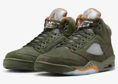 Size 13 - Air Jordan 5 Retro 2024 Olive for sale online | eBay