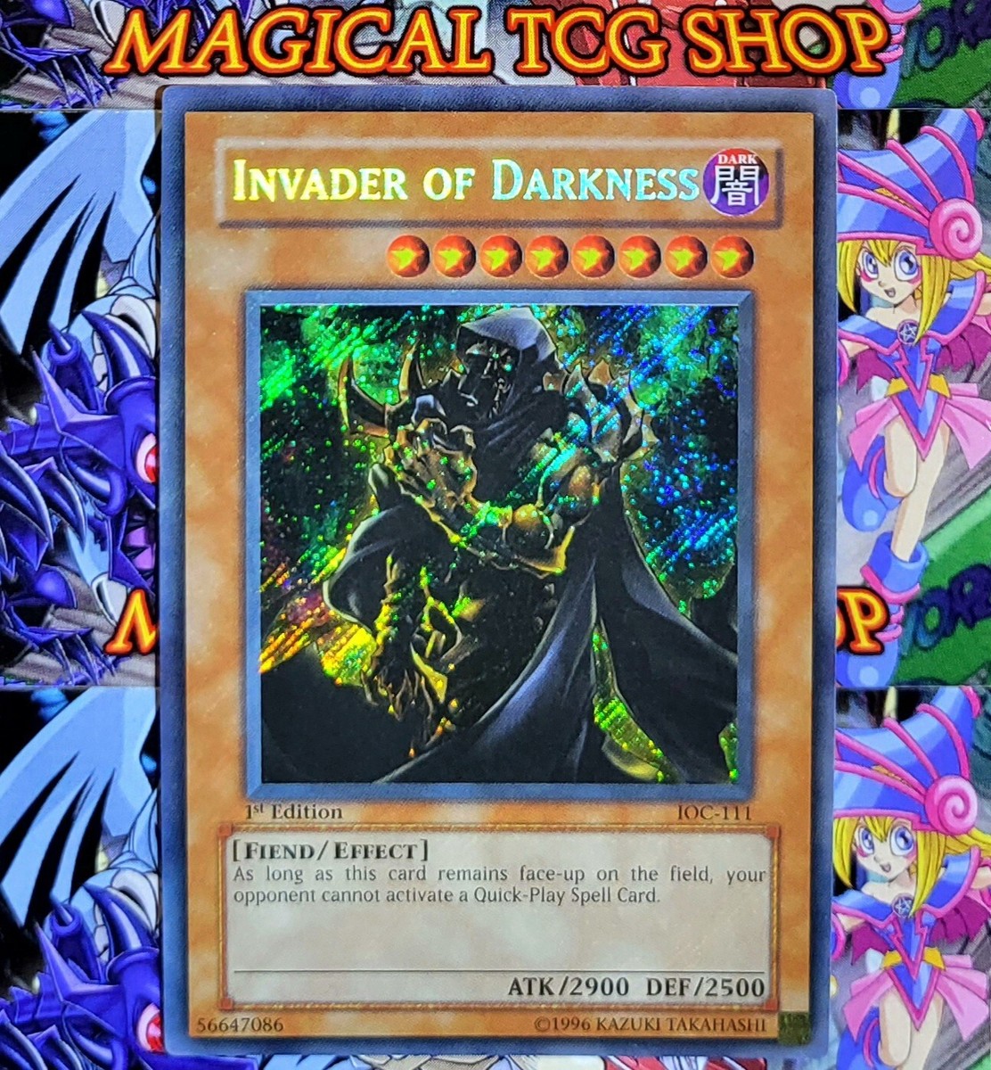 Yugioh Invader of Darkness IOC-111 1st Edition Secret Rare Konami