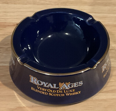 Royal Ages Blended Scotch Whisky Wade PDM England Ashtray 4 Fingers  6  EUC
